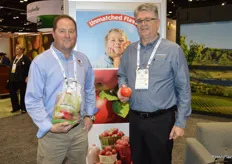 Brett Baker with United Apple Sales and Tim Mansfield with Sun Orchard Apples are promoting New York grown apples. Good volumes are coming from the eastern part of the country this season.